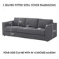 sofa cover size