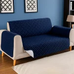 Ultrasonic Microfiber Sofa Cover– Blue