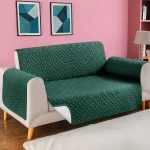 Ultrasonic Microfiber Sofa Cover– Green