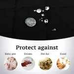 Waterproof Cotton Quilted Sofa Cover - Sofa Runners (Black) - Image 3