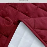 Waterproof Cotton Quilted Sofa Cover - Sofa Runners (Maroon) - Image 3