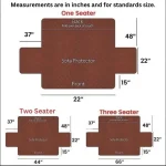 Waterproof Cotton Quilted Sofa Cover - Sofa Runners (Maroon) - Image 2